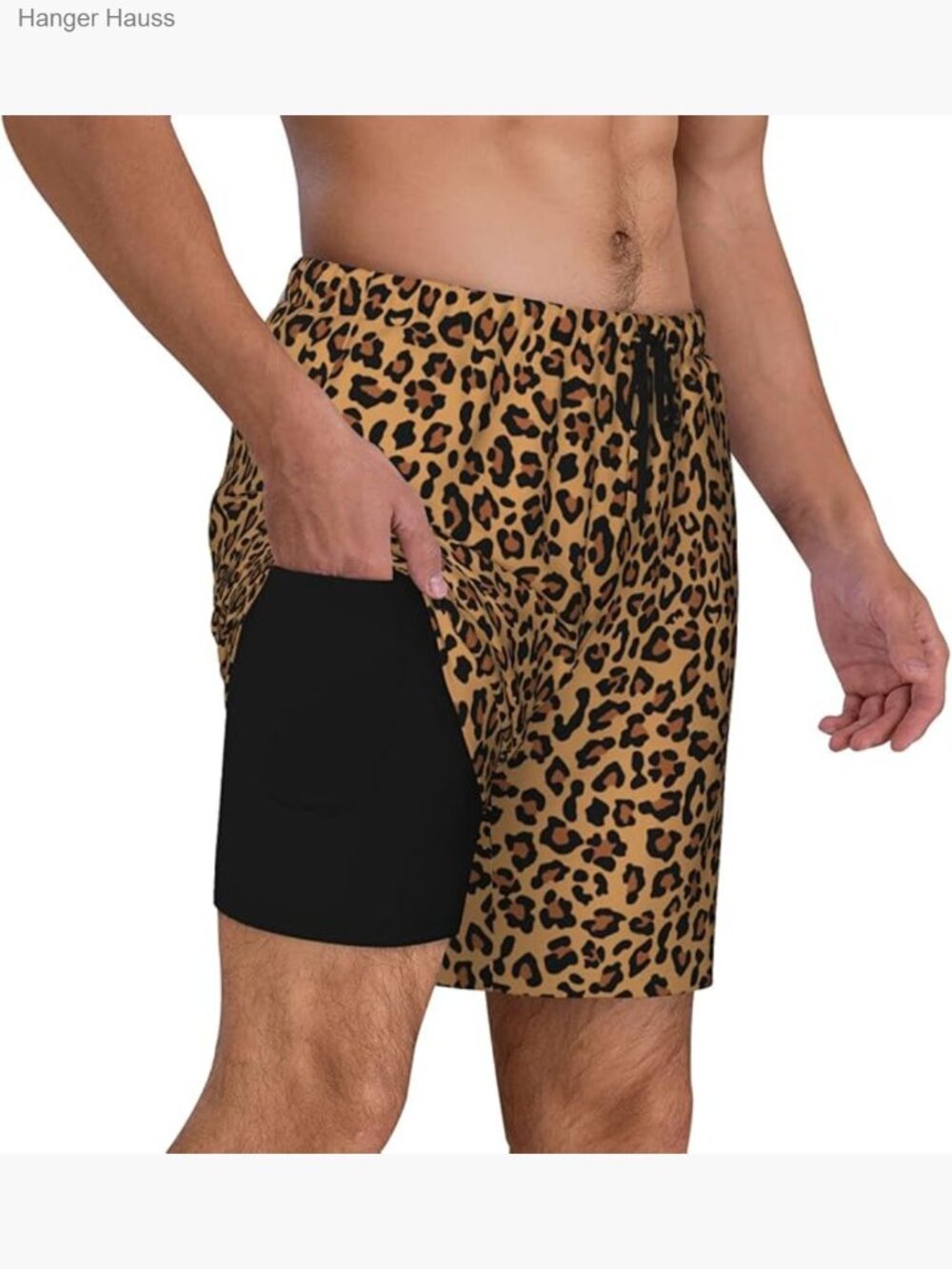 Men's Swim Trunks with Compression Liner 7" Inseam Quick Dry Board Shorts